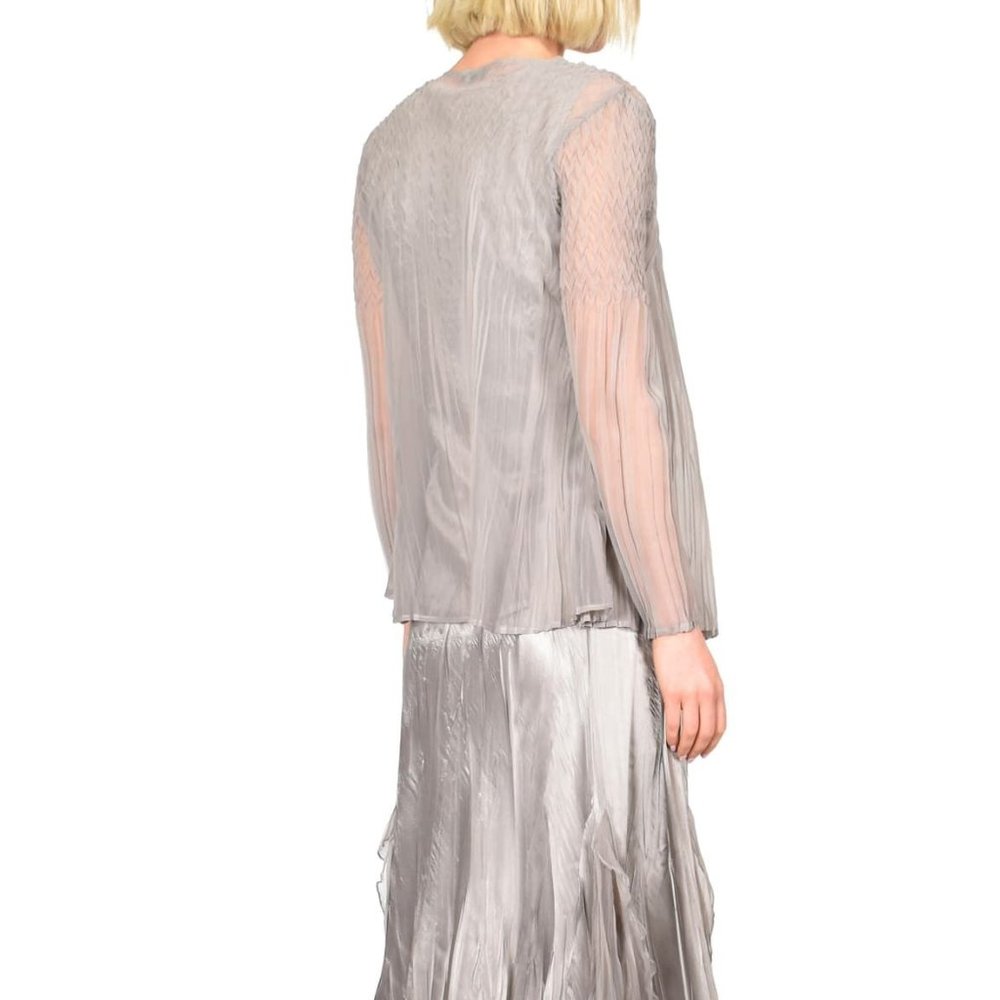 Komarov Charmeuse & Chiffon Sleeveless Dress & Jac - Picture 3 of 9